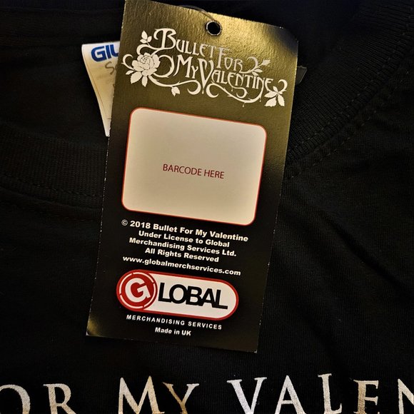 Bullet For My Valentine Gravity Breath In Breath Out rock T-Shirt XL NWT UK made - Picture 5 of 5